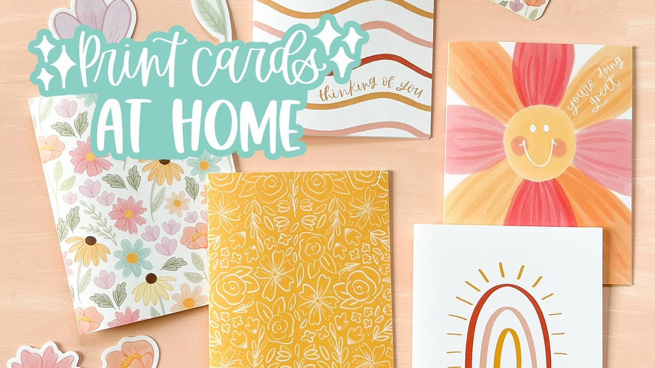 How To Print Cards At Home Printer Paper Recs Cutting Scoring 