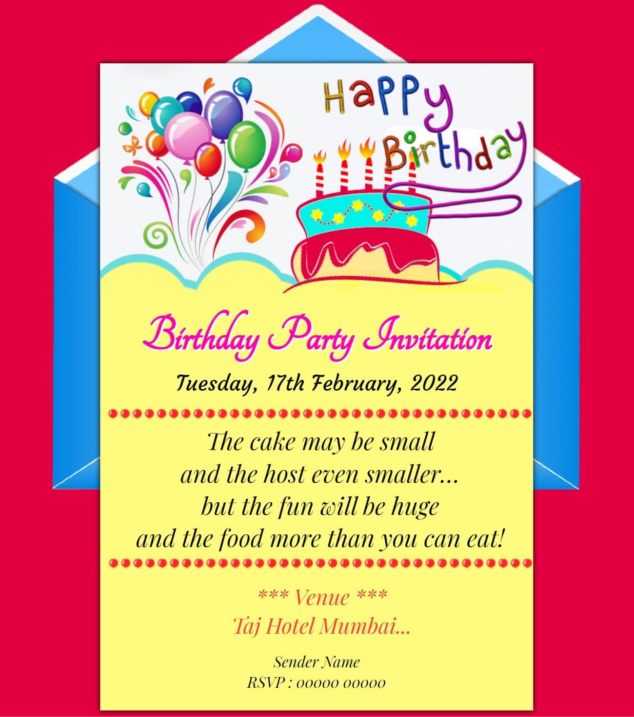 How To Write A Birthday Party Invitation Card Infoupdate