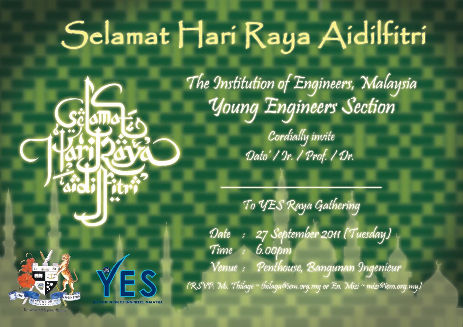 IEM G S YES Event Raya Gathering Invitation
