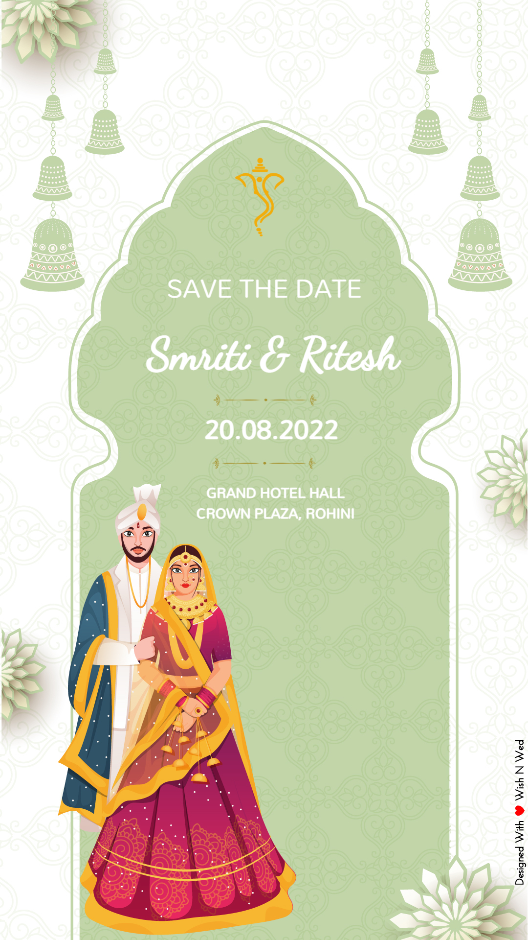 engagement invitation template hindu