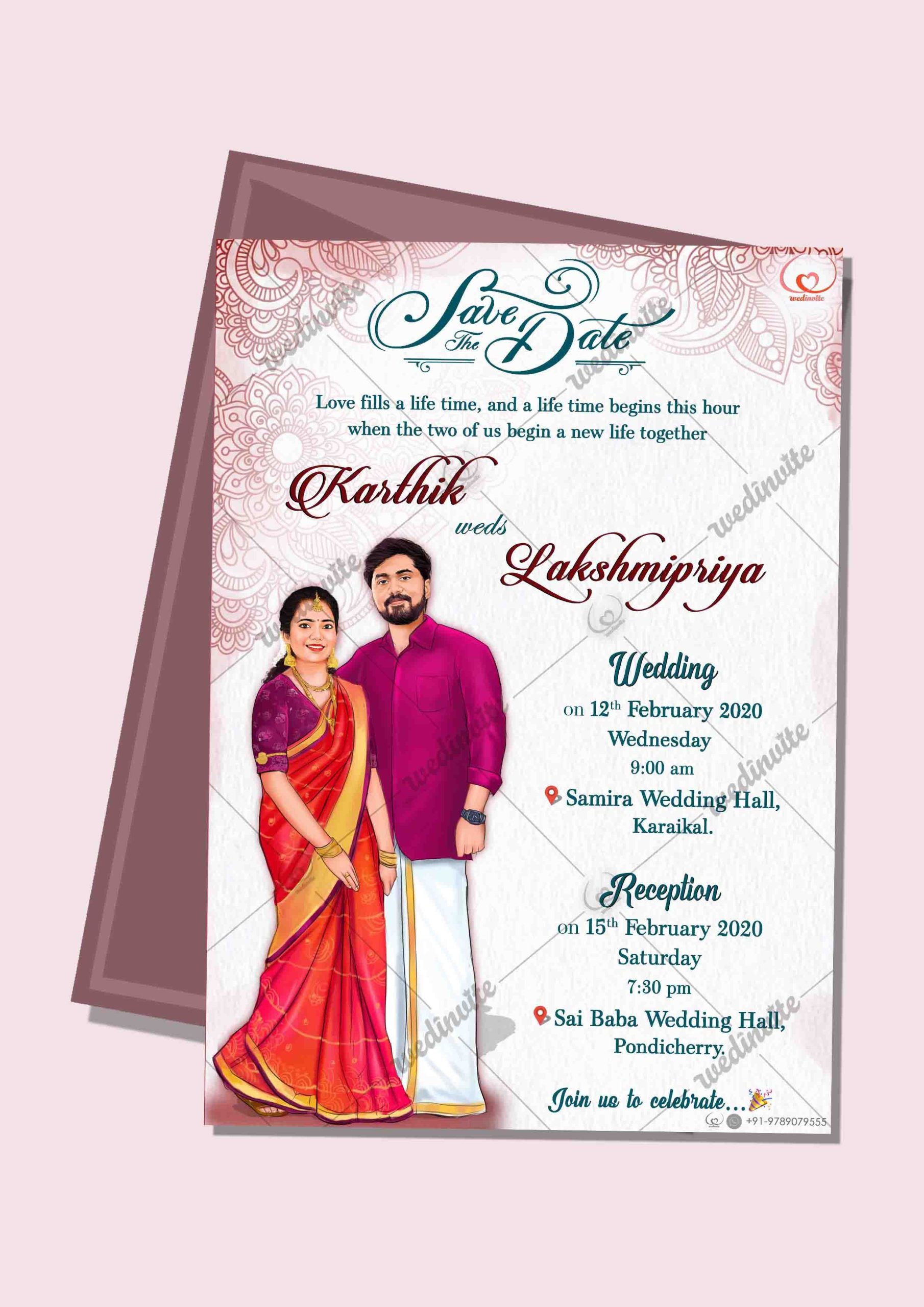 Indian Wedding Invitation Card Template Free Download Llkapon