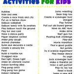Indoor Activities For Kids