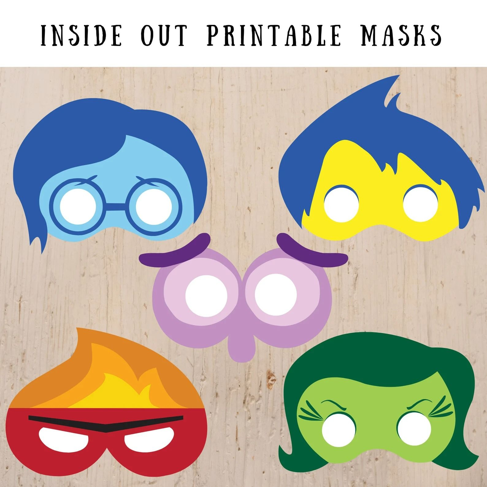 Inside Out 2 Printable Mask Inside Out Kids Game Inside Out Character 