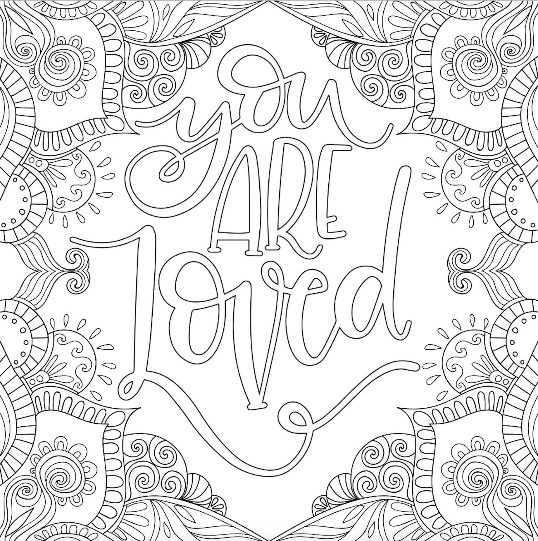 Inspirational Quotes Coloring Pages Free Printable Printable Sight 