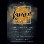 Invitation Black Gold Template At Jeanne Jimmy Blog