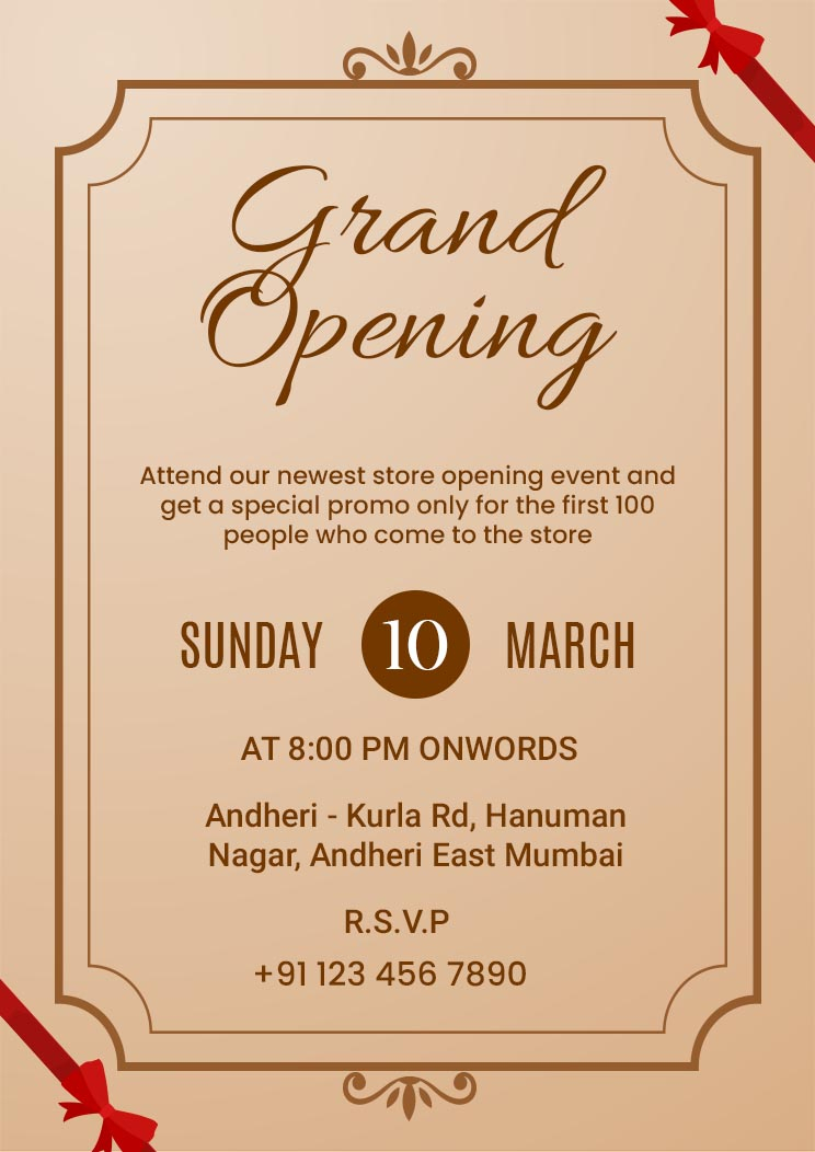 Invitation Card Format For Office Inauguration Ceremony Invitation 