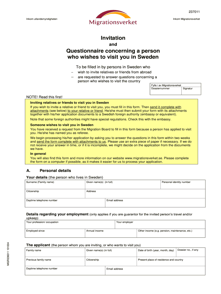 Invitation Form 241011 Netherlands Fill Out Sign Online DocHub