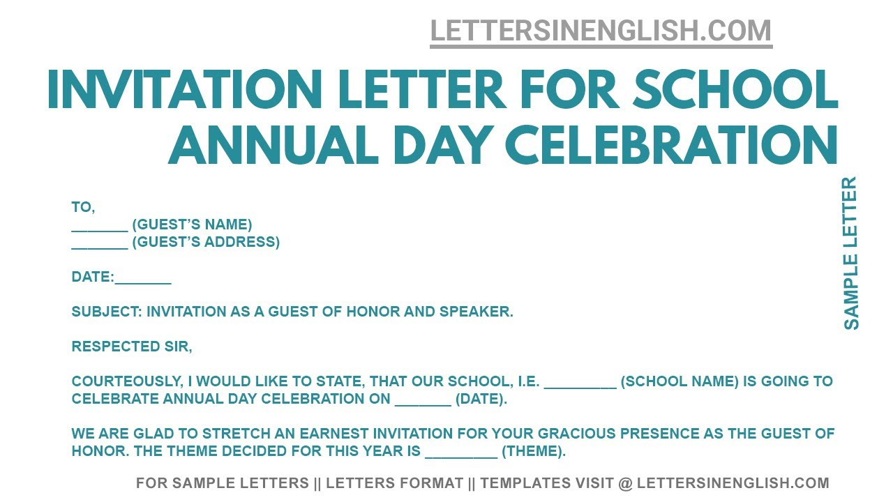 Invitation Letter For Function Infoupdate