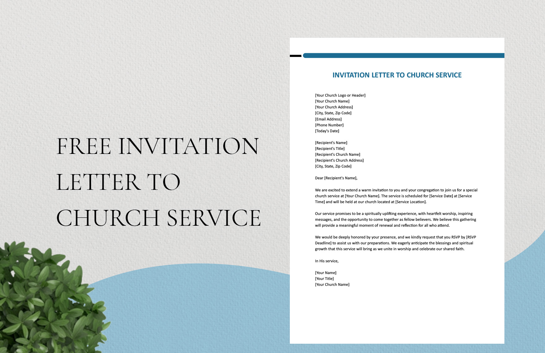 invitation letter template for event