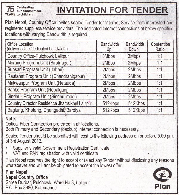 Invitation To Tender Letter