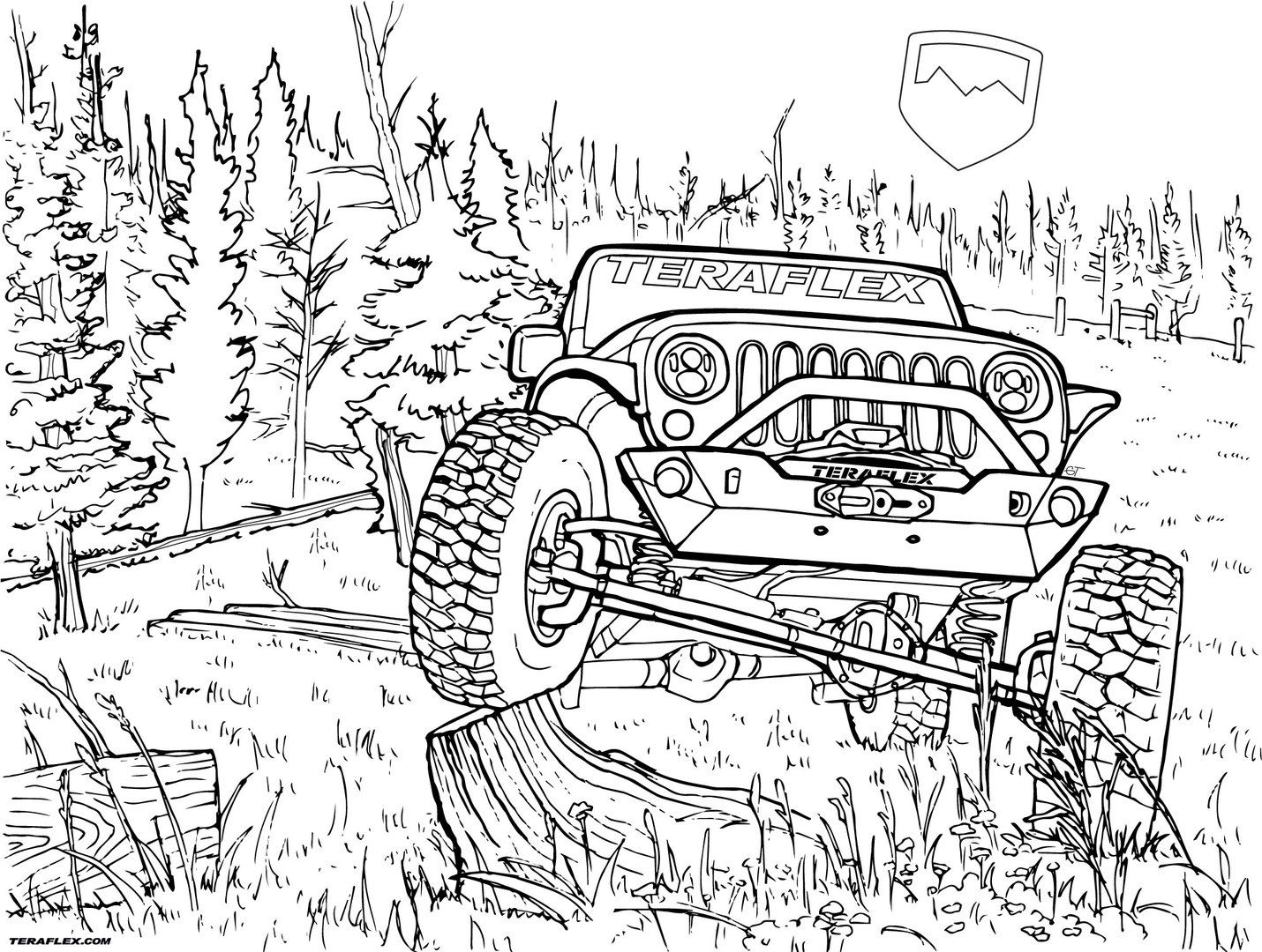 Jeep Printable Coloring Pages Printable Calendars AT A GLANCE