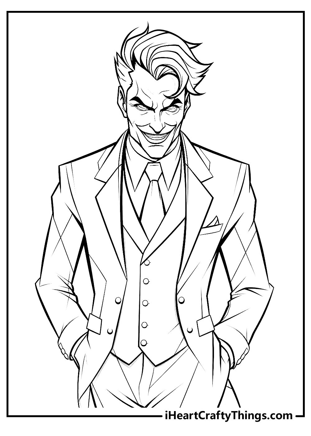 Joker Coloring Pages 100 Free Printables Worksheets Library