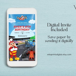 Jollirace Jollibee Birthday Party Personalized Invitation Jollibee Race 