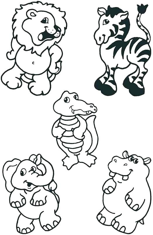 coloring pages animals jungle