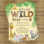 Jungle Party Invitation Template Cards Design Templates