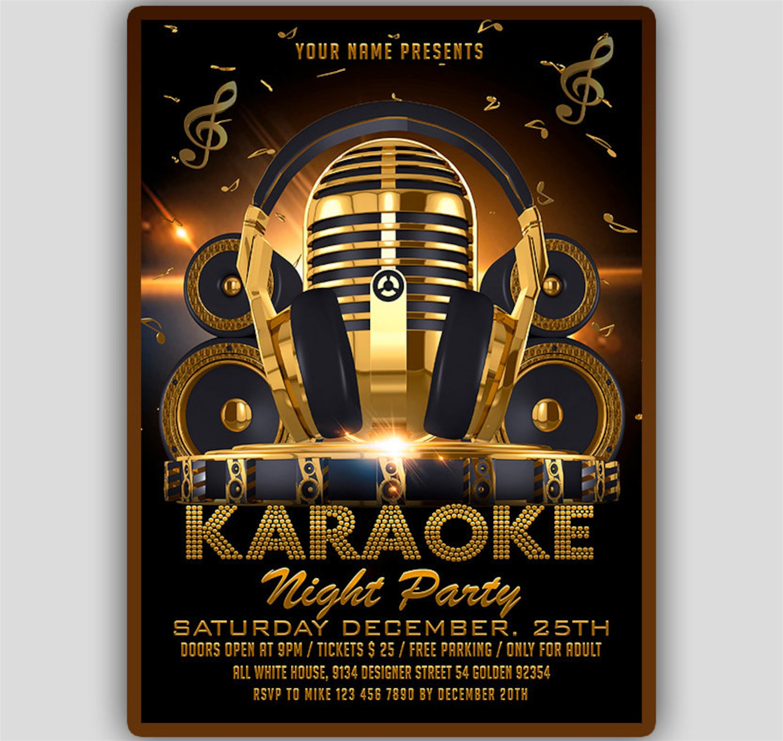 Karaoke Birthday Invitation Karaoke Birthday Party Etsy