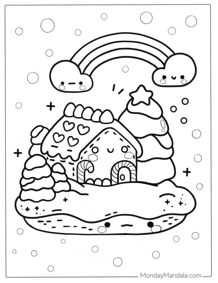 printable coloring kawaii