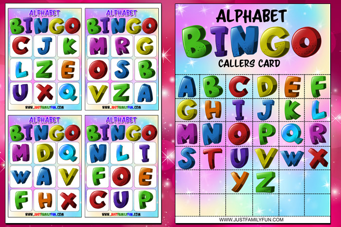 Kids Alphabet Bingo PDF Printable Game Descubra A Paix o Pelo Vaidade 