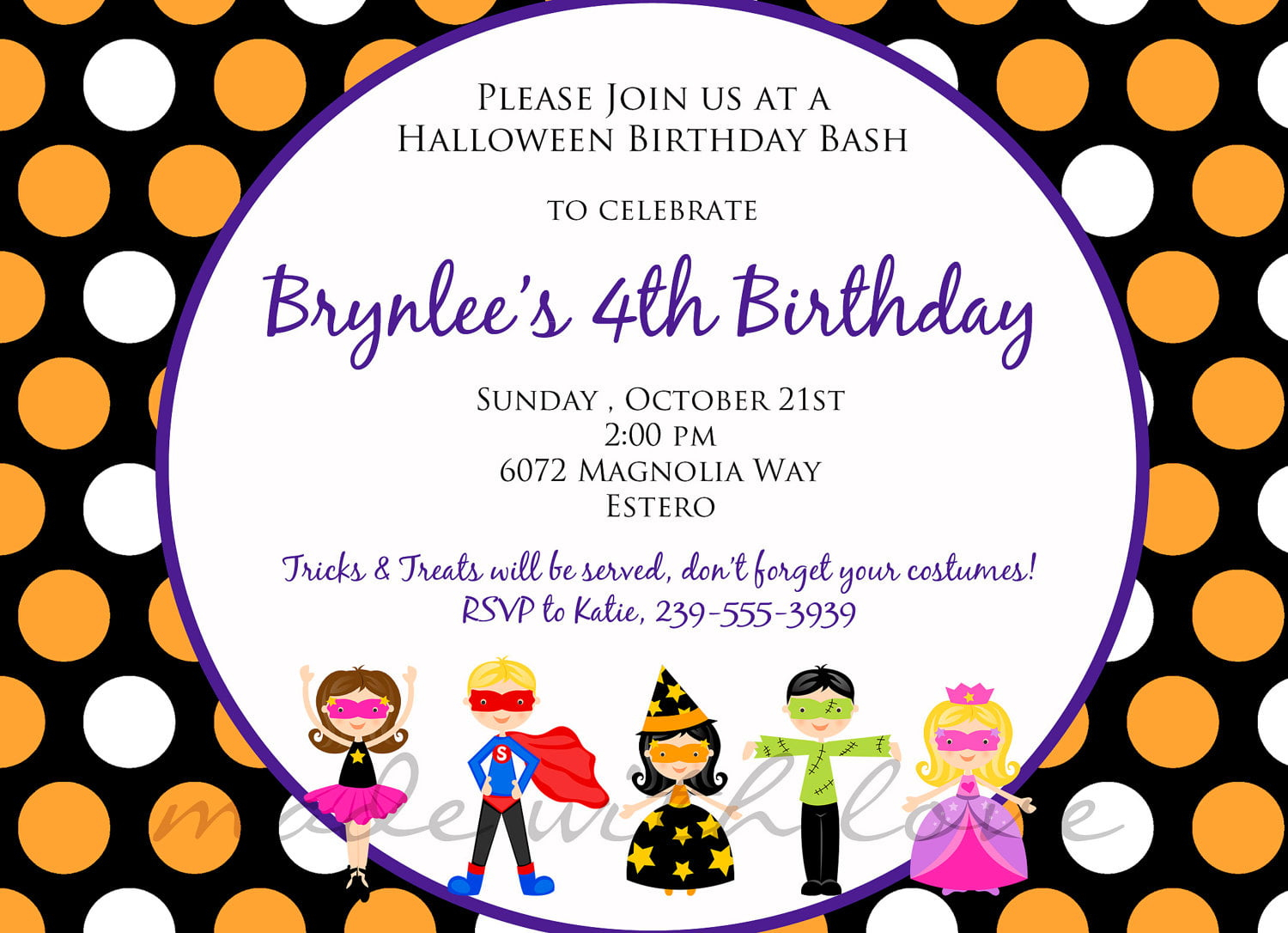 Kids Birthday Party Invitation Wording FREE Printable Birthday 