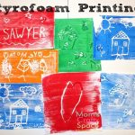 Kids Craft Styrofoam Printing Happiness Is Homemade