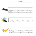 Kindergarten Free Printable Worksheets