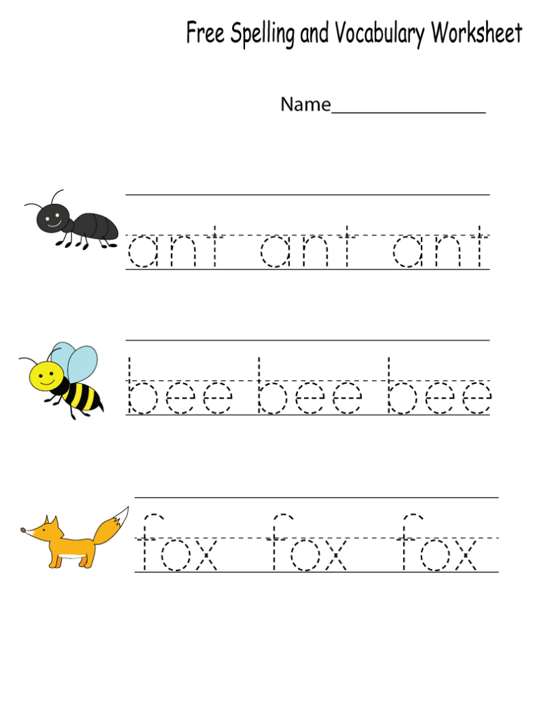 Kindergarten Free Printable Worksheets