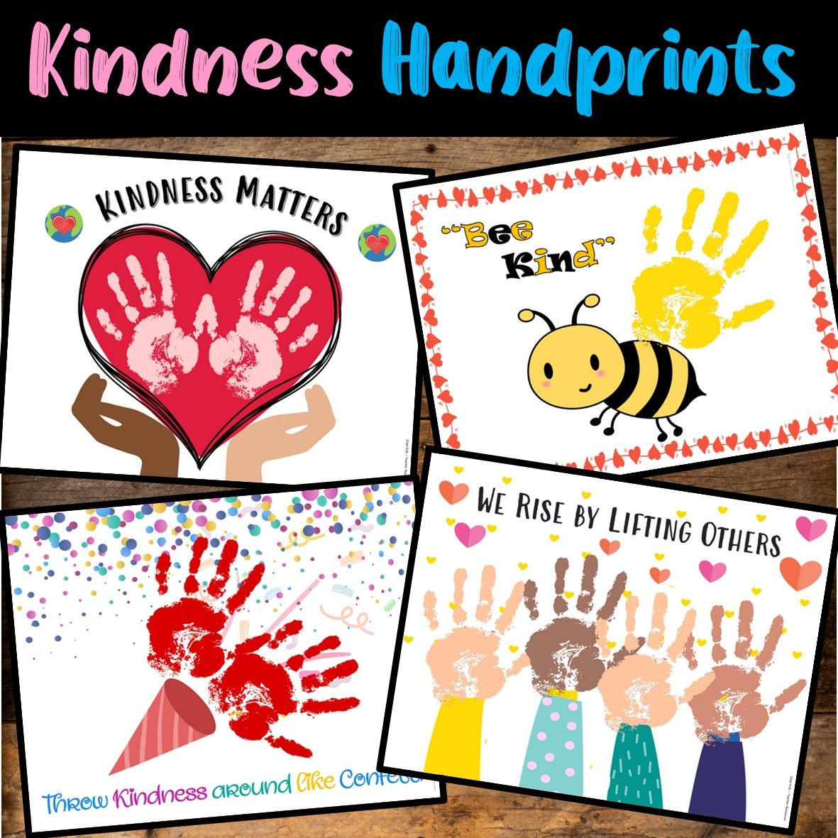 Kindness Handprint Craft Activities Kindness Week Art Project Keepsake 