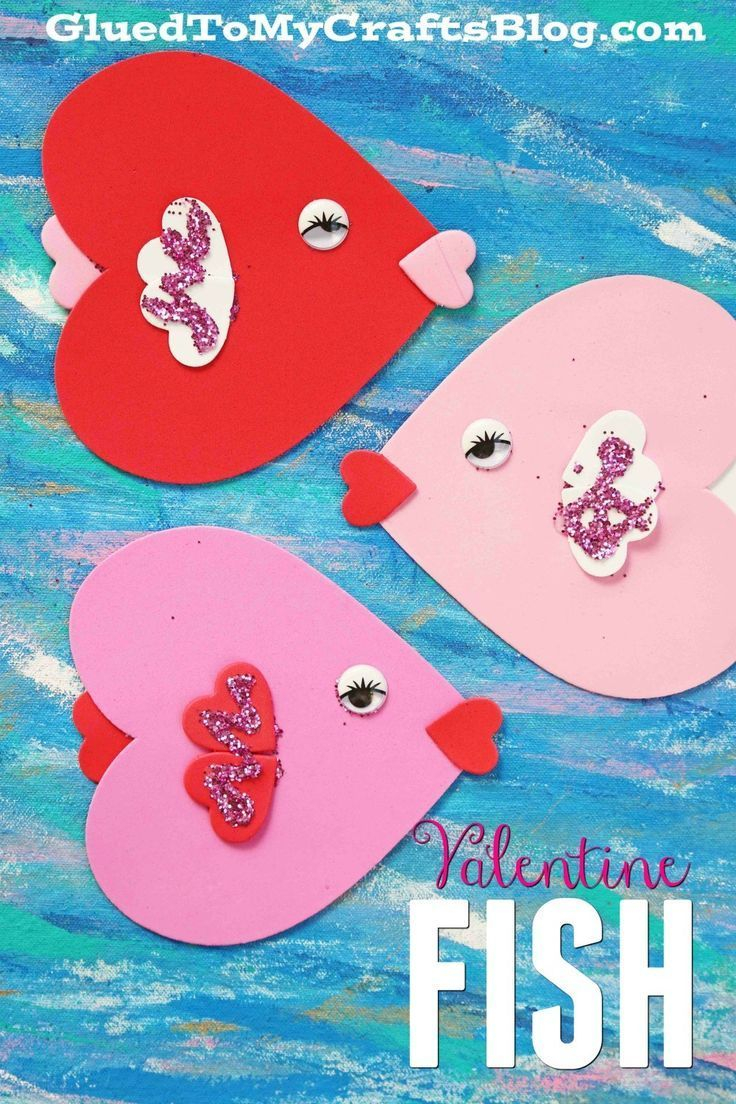 Kissing Fish Make Adorable Valentines An Easy Craft For Preschoolers 