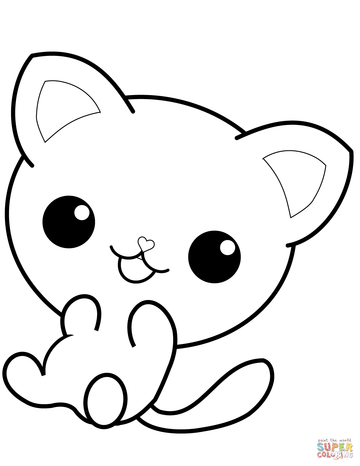 Kitty Coloring Pages Printable