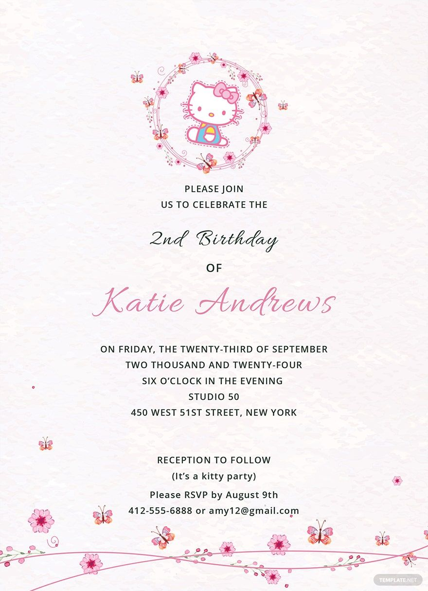invitation template for kitty party