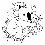 Koala Bear Coloring Pages advanced Coloring Pages difficult Coloring Pages detailed Coloring