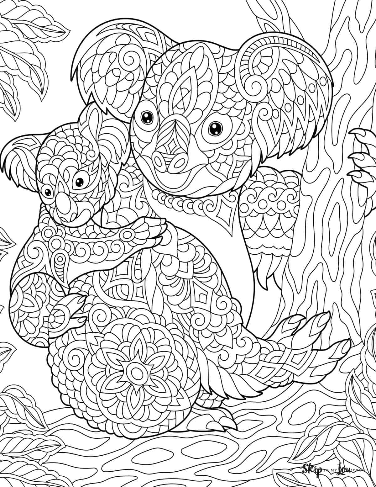 Koala Coloring Pages Free Printable Printable New Year Banners