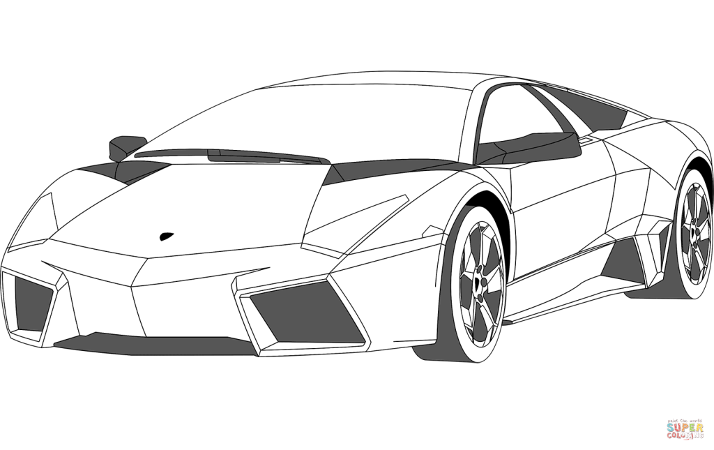 Lamborghini Coloring Page Free Printable Coloring Pages