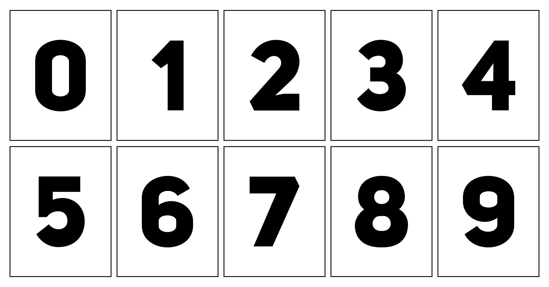 Large Numbers 0 9 13 Free PDF Printables Printablee Printable 