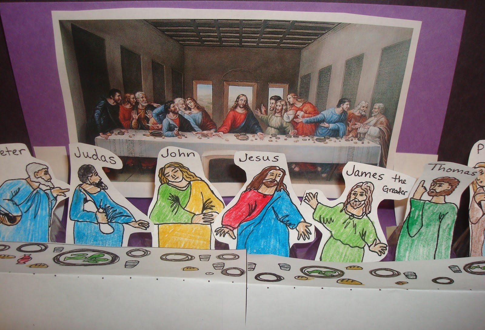 Last Supper Egg Carton Craft