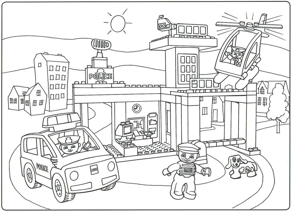 Lego City Coloring Pages Free Printable Coloring Pages