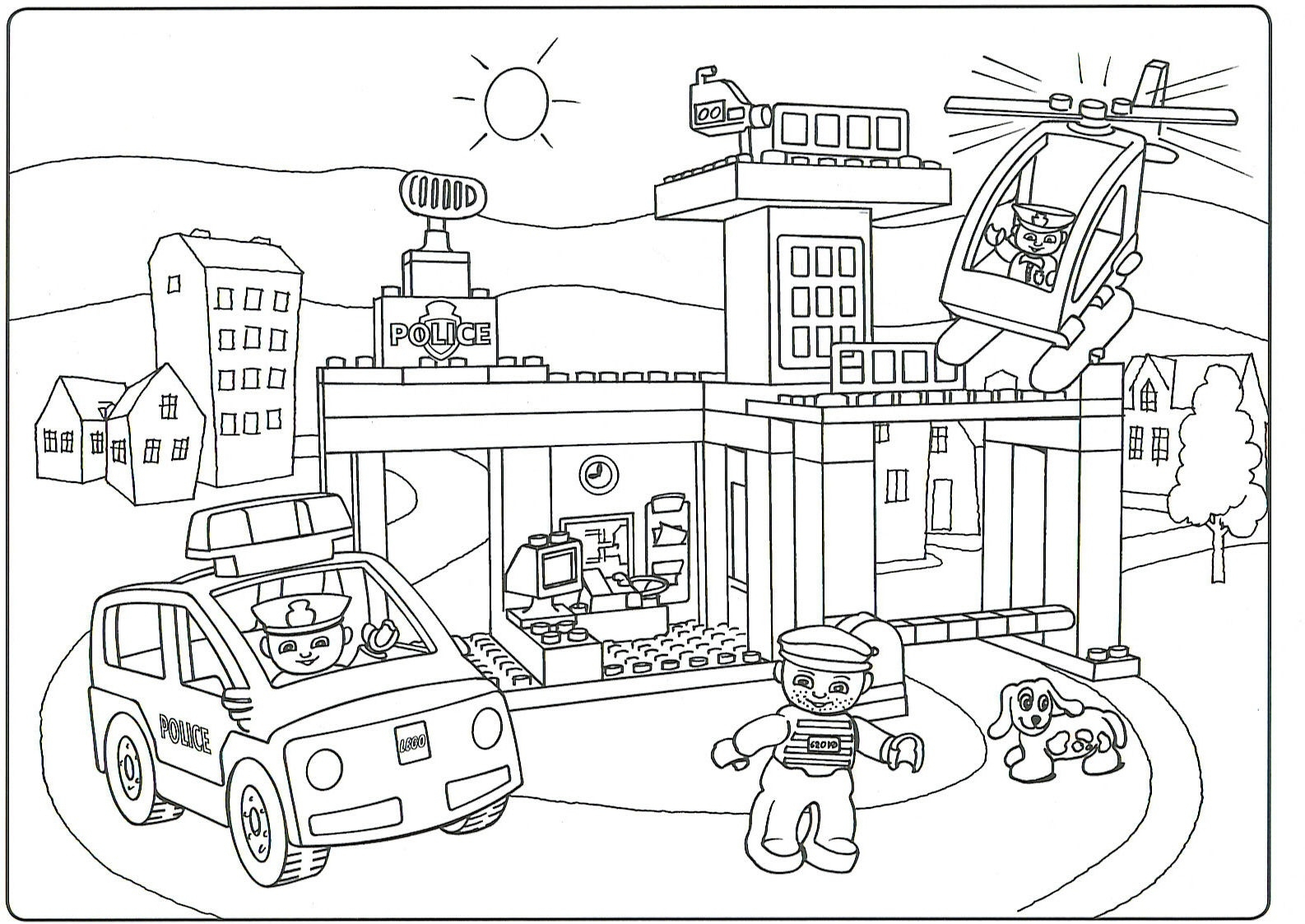 Lego City Coloring Pages Free Printable Coloring Pages