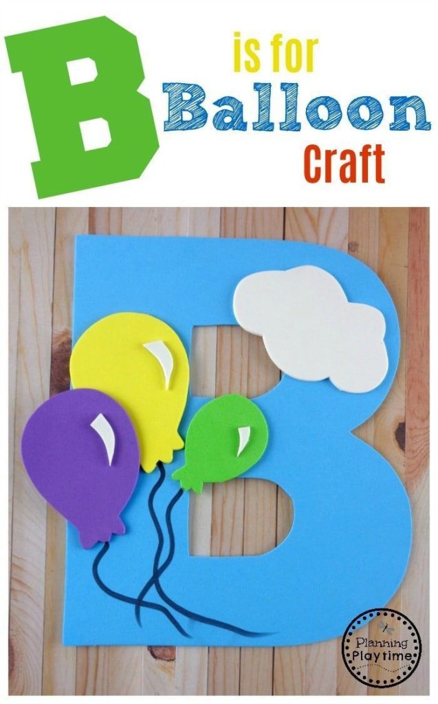 Letter B Craft With Free Printable Template For Preschool Or