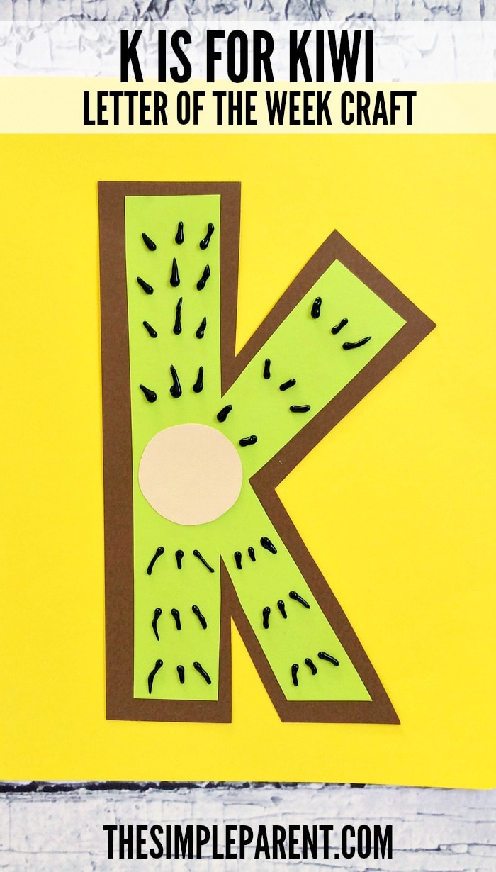 Letter K Craft For Preschool K Is For Kiwi Alphabet Craft The Simple 