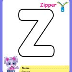 Letter Z Coloring Page Printable Infoupdate