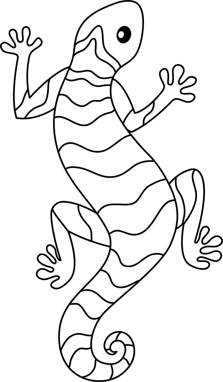 printable lizard craft