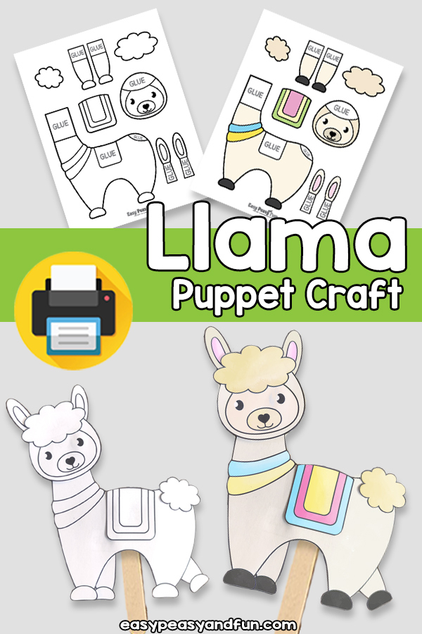 Llama Puppet Craft Template Easy Peasy And Fun Membership
