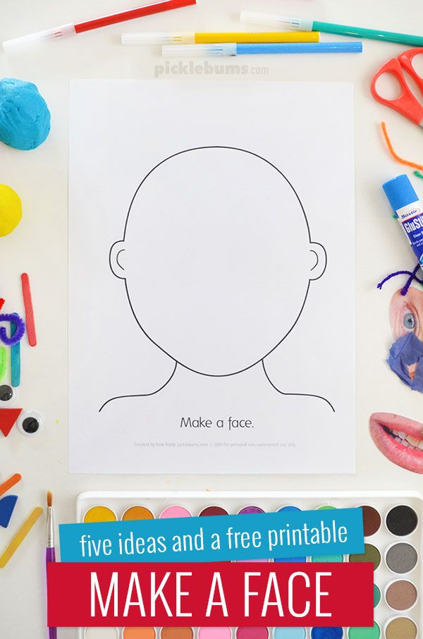 Make A Face Activity Five Ideas And A Free Printable Free Printable 