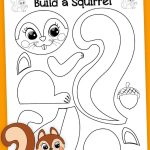 Make A Squirrel Craft Squirrel Template Printable Mrs Merry