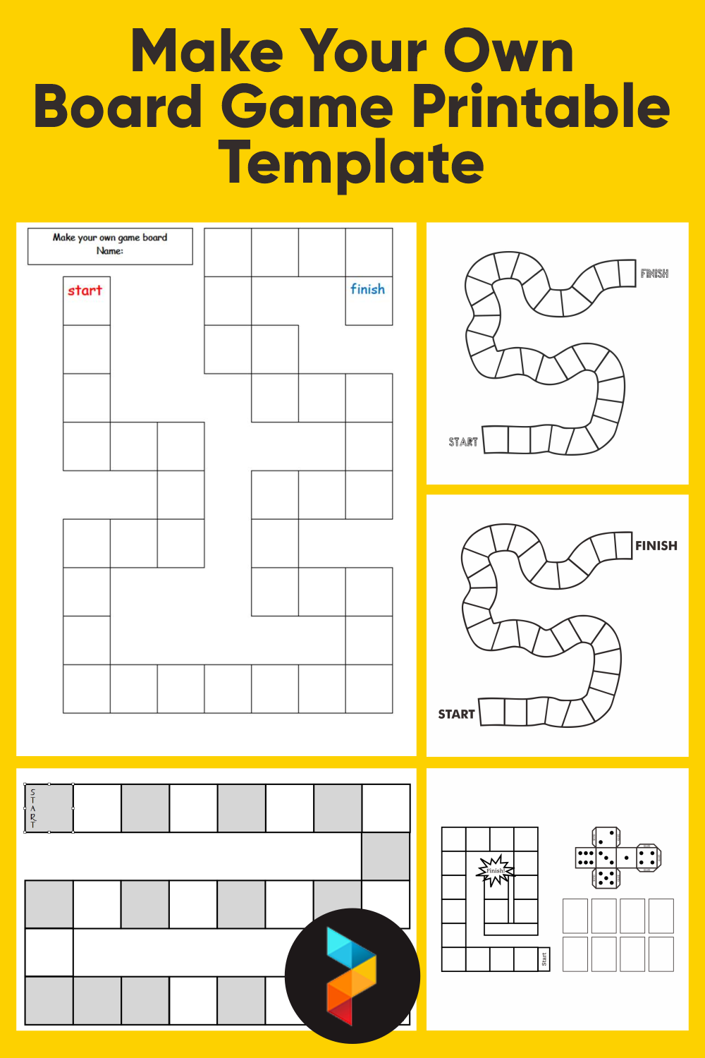 printable game board template