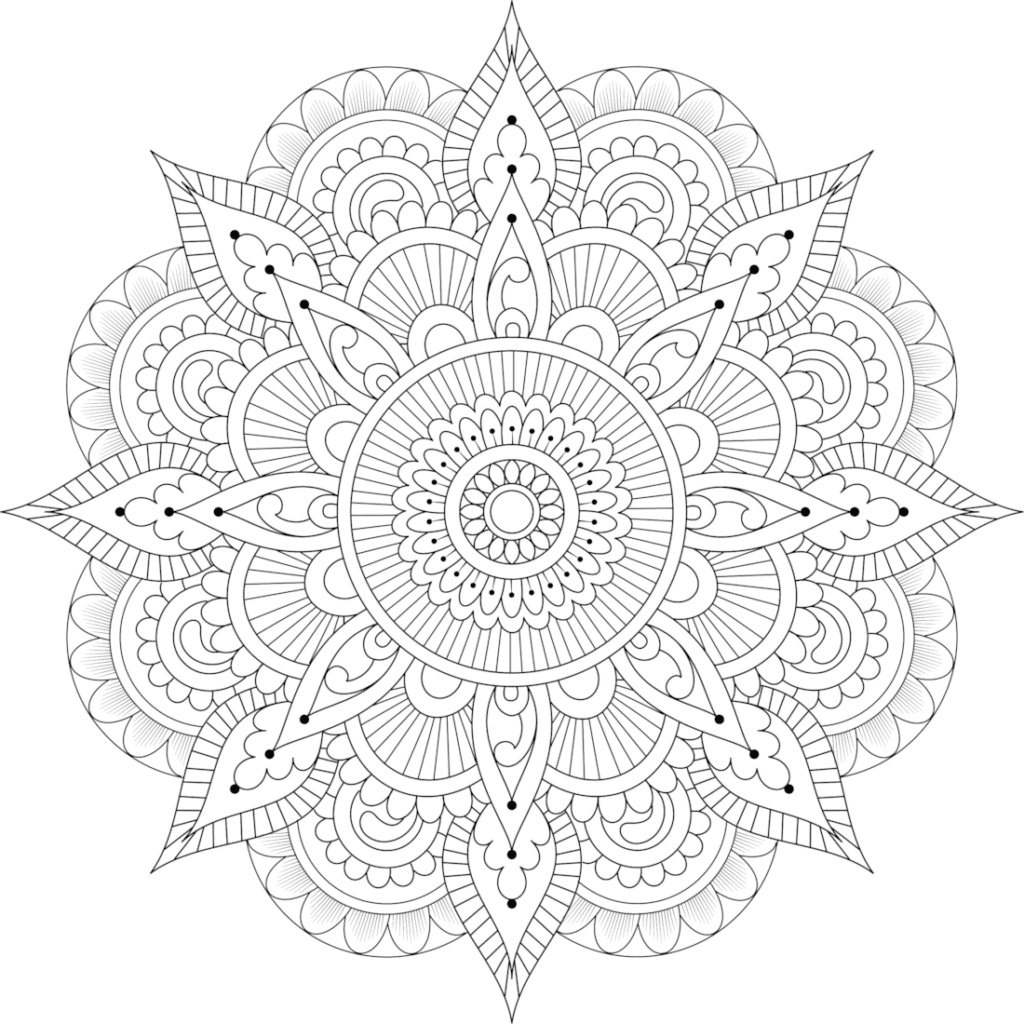 Mandala Coloring Page For Adults Kids Is Homemade Coloring Home