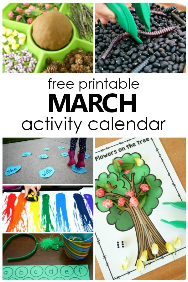 March Activities For Kindergarten