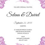 Marriage Invitation Card Template Free Infoupdate