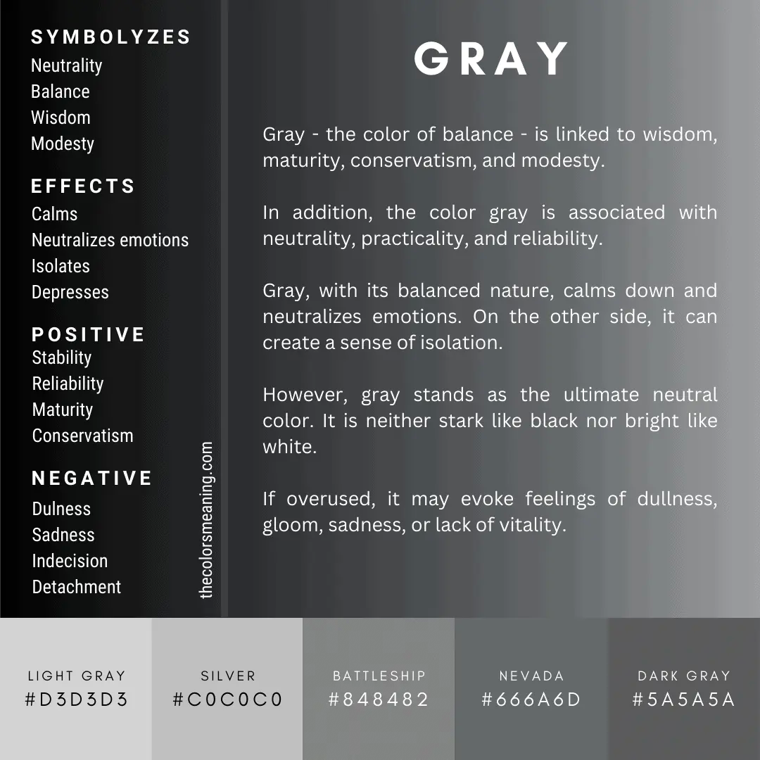 Meaning Of The Color Gray And Its Symbolism