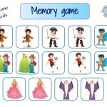 Memory Game Printable Matching Card Game Treasure Hunt 4 Kids